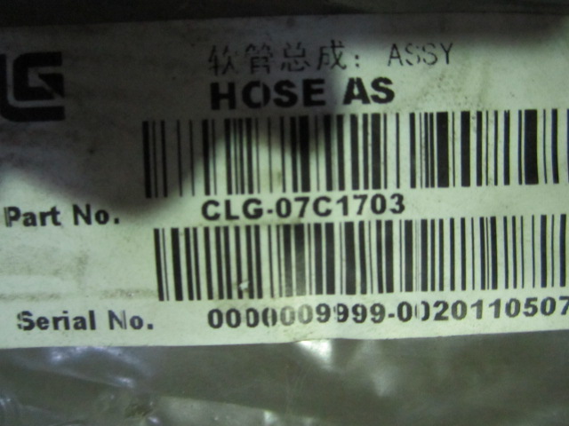 07C1703		Hose assembly; ASSY